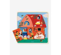 Puzzle 3 niveaux Chez Moo bleu TU