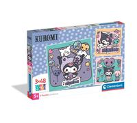 Clementoni Puzzle enfant Kuromi – 3x48 pièces – 5 ans et + – Idée cadeau