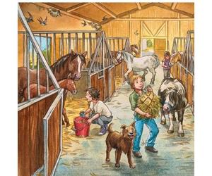 Puzzle 3 X 49 Pièces - Bienvenue Au Centre Équestre