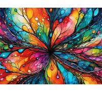 Puzzle 30 Pièces Abstrait Coloré 25x20 cm Classique Puzzles Art Relaxant et Stimulant, Loisir CréAtif Réservé aux Adolescents et Adultes