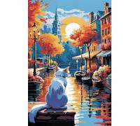 Puzzle 30 Pièces Adultes Animal Cat City 25 x 20 cm Puzzles pour Adultes Activité Ludique et Créative Développe la Patience et la Dextérité Puzzle Adulte 30 Pièces