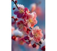 Puzzle 30 Pièces Adultes Fleurs Prunier Neiges, Défis Amusants Parfait pour la Détente Créativité, Puzzle 30 Pieces 25 x 20 cm