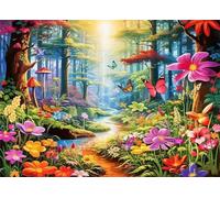 Puzzle 30 Pièces Adultes Rivière Fairyle Woods 25x20cm 30 Pièces Puzzles pour Adultes Jeu éducatif défi Jouet, Puzzle Impossible pour Toute la Famille