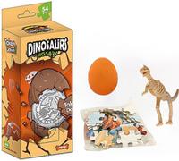 Puzzle 30 pièces dino + oeuf avec squelette de dinosaure