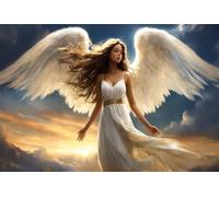 Puzzle 30 Pièces Jeux éducatif Défi Jouets Adorable Petite Fille Ange Puzzles Classiques Puzzle DIY Cadeaux de l'art de la Décoration Moderne