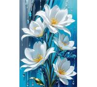 Puzzle 30 Pièces Jeux éducatif Défi Jouets Fleurs Blanches Puzzles Classiques Puzzle DIY Cadeaux de l'art de la Décoration Moderne