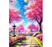 Puzzle 30 Pièces Jeux éducatif Défi Jouets Paysage de Pink Park Puzzles Classiques Puzzle DIY Cadeaux de l'art de la Décoration Moderne