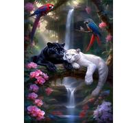 Puzzle 30 Pièces Jeux éducatif Défi Jouets Perroquet léopard de la Jungle Puzzles Classiques Puzzle DIY Cadeaux de l'art de la Décoration Moderne