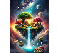 Puzzle 30 Pièces Jeux éducatif Défi Jouets Village de l'Île Fantastique Puzzles Classiques Puzzle DIY Cadeaux de l'art de la Décoration Moderne