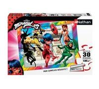 Puzzle 30 pièces Nathan Ladybug et ses amis super-héros Miraculous Multicolore G