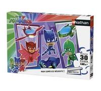 Puzzle Les Pyjamasques 30 pièces avec poster - Nathan - Enfant dès 4 ans