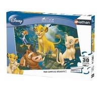 Nathan - Puzzle enfants - 30 pièces - Simba & Co. - Disney - Fille ou garçon dès 4 ans - Puzzle de qualité supérieure - Carton épais et résistant - Animaux - 86313