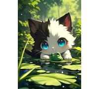 Puzzle 30 Pièces pour Adultes, Bois Sunshine Cat Puzzle Adulte 30 pièces, Jeu de Création et Logique, Activité Détente, Idée Cadeau Adulte Décoration Intérieure