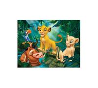 Puzzle 30 Pieces Roi Lion : Simba Nala Timon Et Timon Dans La Savane - Nathan Enfant Dessin anime Disney