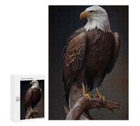 Puzzle 300 PCS American Bald Eagle Puzzles pour Adultes, Jouet, Décoration Murale, Difficile, Difficile, Cadeaux Uniques pour Anniversaire Et Noël 300 PCS
