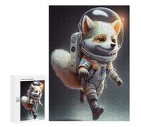 Puzzle 300 PCS Astronaut Space Wolf Puzzles pour Adultes, Jouet, Décoration Murale, Motif À Assembler, Idéal comme Cadeau pour Toute La Famille 300 PCS