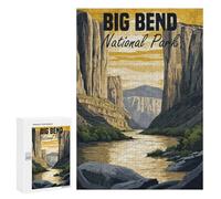 Puzzle 300 PCS Big Bend National Park Puzzles pour Adultes, Jouet, Décoration Murale, Difficile, Difficile, Cadeaux Uniques pour Anniversaire Et Noël 300 PCS