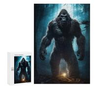 Puzzle 300 PCS Bigfoot in Forest Puzzles pour Adultes, Jouet, Décoration Murale, Motif À Assembler, Idéal comme Cadeau pour Toute La Famille 300 PCS