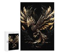 Puzzle 300 PCS Black Gold Phoenix Puzzles pour Adolescents Course De Vitesse Manuelle Activités Amusantes À La Maison Jeu Stimulant Et Jeu en Famille 300 PCS