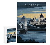 Puzzle 300 PCS Budapest Cityscape Puzzles pour Adultes, Jouet, Décoration Murale, Cadeau d'anniversaire, Idéal pour Toute La Famille 300 PCS