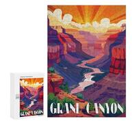 Puzzle 300 PCS Canyon Sunrise Puzzles pour Adultes, Jouet, Décoration Murale, Difficile, Difficile, Cadeaux Uniques pour Anniversaire Et Noël 300 PCS