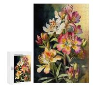 Puzzle 300 PCS Colorful Flower Bouquet Painting Puzzles pour Adolescents Course De Vitesse Manuelle Activités Amusantes À La Maison Jeu Stimulant Et Jeu en Famille 300 PCS