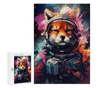 Puzzle 300 PCS Cosmic Fox Explorer-16 Puzzles pour Adolescents - Anti-Stress - Défi Éducatif - Idée Cadeau Et Anniversaire Unique 300 PCS