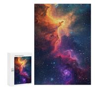 Puzzle 300 PCS Cosmic Nebula Galaxy-4 Puzzles pour Adolescents - Anti-Stress - Défi Éducatif - Idée Cadeau Et Anniversaire Unique 300 PCS