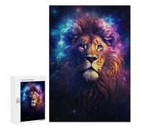 Puzzle 300 PCS Cosmic Starry Lion Puzzles pour Adultes, Jouet, Décoration Murale, Motif À Assembler, Idéal comme Cadeau pour Toute La Famille 300 PCS