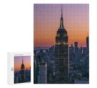 Puzzle 300 PCS Empire State Building Puzzles pour Adultes, Jouet, Décoration Murale, Motif À Assembler, Idéal comme Cadeau pour Toute La Famille 300 PCS