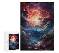 Puzzle 300 PCS Enchanted Sky with Lightning Puzzles pour Adultes Améliorent La Mémoire Interaction Parent-Enfant Casse-tête Jeux De Société en Famille 300 PCS