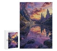 Puzzle 300 PCS Fantasy Mountain Lake Puzzles pour Adultes, Jouet, Décoration Murale, Motif À Assembler, Idéal comme Cadeau pour Toute La Famille 300 PCS