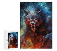 Puzzle 300 PCS Fiery Beast Artwork Puzzles pour Adultes Améliorent La Mémoire Interaction Parent-Enfant Casse-tête Jeux De Société en Famille 300 PCS