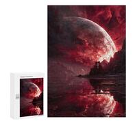 Puzzle 300 PCS Fiery Planet Reflections -1 Puzzles pour Adolescents - Anti-Stress - Défi Éducatif - Idée Cadeau Et Anniversaire Unique 300 PCS