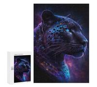 Puzzle 300 PCS Galactic Leopard Portrait-2 Puzzles pour Adultes - Cadeau d'anniversaire - Jeu Difficile Et Stimulant - Cadeaux