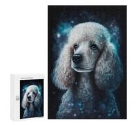 Puzzle 300 PCS Galactic Poodle Portrait -3 Puzzles pour Adultes Améliorent La Mémoire Interaction Parent-Enfant Casse-tête Jeux De Société en Famille 300 PCS
