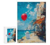 Puzzle 300 PCS Ghost with Balloon by The Sea Puzzles pour Adultes, Jouet, Décoration Murale, Motif À Assembler, Idéal comme Cadeau pour Toute La Famille 300 PCS