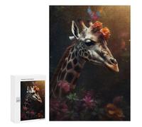 Puzzle 300 PCS Giraffe Contemporary Art Puzzles pour Adultes, Jouet, Décoration Murale, Motif À Assembler, Idéal comme Cadeau pour Toute La Famille 300 PCS