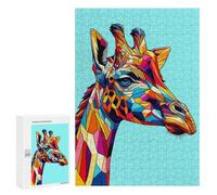 Puzzle 300 PCS Giraffe WPAP Pop Art Puzzles pour Adultes Jouets Anti-Stress Vacances À La Maison Tuer Le Temps Faire Travailler Le Cerveau 300 PCS