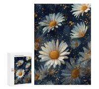 Puzzle 300 PCS Glowing Daisy Wallpaper Puzzles pour Adolescents - Anti-Stress - Défi Éducatif - Idée Cadeau Et Anniversaire Unique 300 PCS