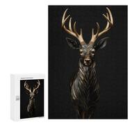 Puzzle 300 PCS Gold Dark Antelope Puzzles pour Adultes, Jouet, Décoration Murale, Motif À Assembler, Idéal comme Cadeau pour Toute La Famille 300 PCS