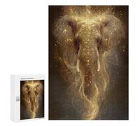Puzzle 300 PCS Golden Elephant Spirit Puzzles pour Adultes Améliorent La Mémoire Interaction Parent-Enfant Casse-tête Jeux De Société en Famille 300 PCS