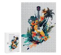 Puzzle 300 PCS Guitar Music Puzzles pour Adultes, Jouet, Décoration Murale, Motif À Assembler, Idéal comme Cadeau pour Toute La Famille 300 PCS