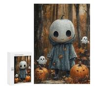 Puzzle 300 PCS Halloween Ghostly Forest Scene Puzzles pour Adultes Améliorent La Mémoire Interaction Parent-Enfant Casse-tête Jeux De Société en Famille 300 PCS