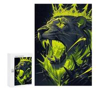 Puzzle 300 PCS Lion Digital Art Puzzles pour Adultes, Jouet, Décoration Murale, Difficile, Difficile, Cadeaux Uniques pour Anniversaire Et Noël 300 PCS