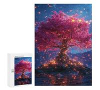Puzzle 300 PCS Magical Glowing Tree Puzzles pour Adolescents - Anti-Stress - Défi Éducatif - Idée Cadeau Et Anniversaire Unique 300 PCS