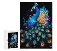 Puzzle 300 PCS Magical Peacock Artwork Puzzles pour Adultes Améliorent La Mémoire Interaction Parent-Enfant Casse-tête Jeux De Société en Famille 300 PCS