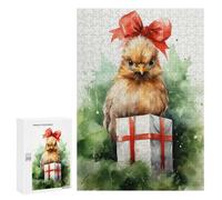 Puzzle 300 PCS Merry Tiny Chicken Xmas Puzzles pour Adultes, Jouet, Décoration Murale, Cadeau d'anniversaire, Idéal pour Toute La Famille 300 PCS