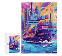 Puzzle 300 PCS Music Streaming Ship Puzzles pour Adultes - Cadeau d'anniversaire - Jeu Difficile Et Stimulant - Cadeaux