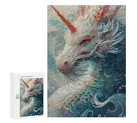 Puzzle 300 PCS Mythical Sea Dragon Artwork Puzzles pour Adultes - Cadeau d'anniversaire - Jeu Difficile Et Stimulant - Cadeaux
